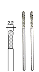 Diamantierte Glasbohrer in Kugelform