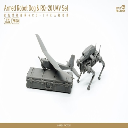 1/35 Armed Robot Dog&amp;RQ-20 UAV Set