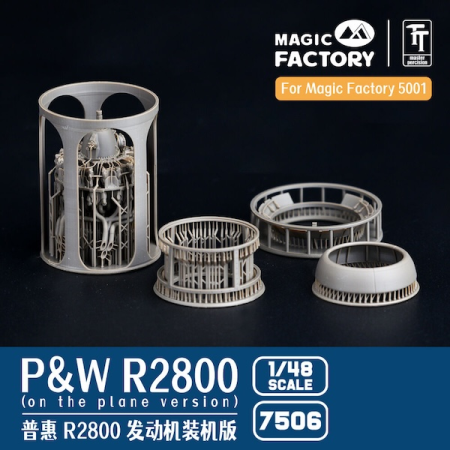 1/48 P&amp;W R2800 Engine on Plane Version 