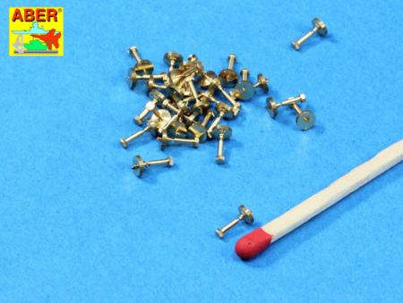 1/16 Imitation of Hexagonal bolts 1,55 mm x 30 pcs.