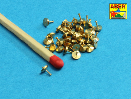 1/16 Turned rivets 0,9 x1,3 x 0,5mm 40 pcs.