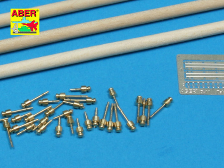 1/35 Telegraph-double pillar set for 4 cross bar with 8 insulators