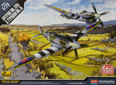 1/72 SPITFIRE Mk.14C & TYPHOON Mk.IB Annv.70 Normandy Invasion 1944