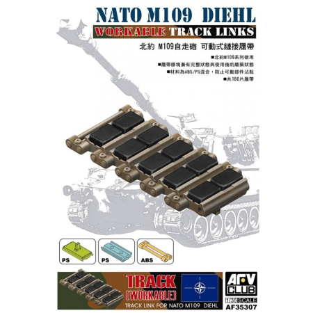 1/35 Workable tracks for M109 NATO Diehl