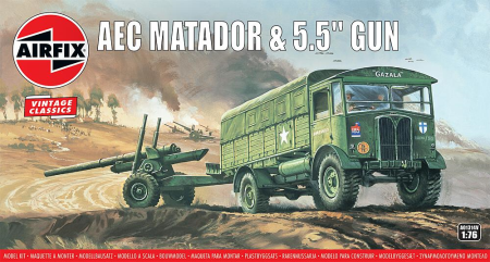 1/76 AEC Matador & 5.5 inch G