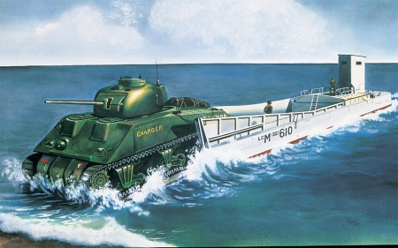 1/76 LCM3 &amp; Sherman Tank
