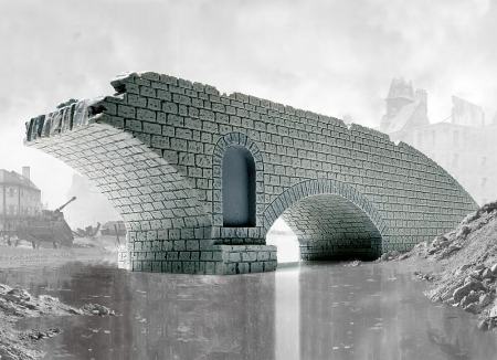 1/72 Schmale Straßenbrücke, z