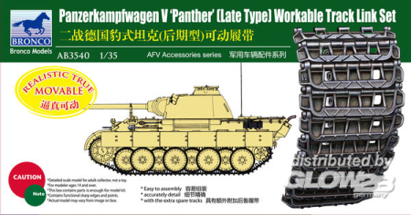 1/35Panther Late Type Workable Track LinkSet