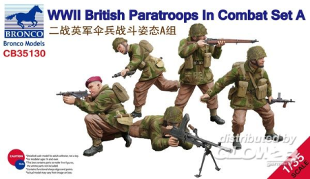 1/35WWII British Paratroops in Combat Set A