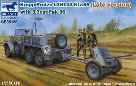 1/35Krupp Protze L 2 H 143 Kfz.69(Late versi +3.7cm Pak 36