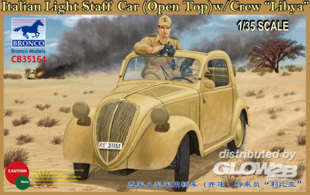 1/35Italian Light Staff Car(Open Top) w/Crew Libya