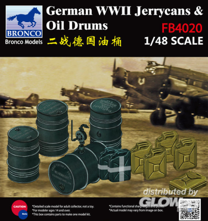 1/48WWII German Jerry Can & Fuel Drum