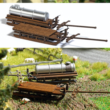 H0 2 Transportschlitten H0