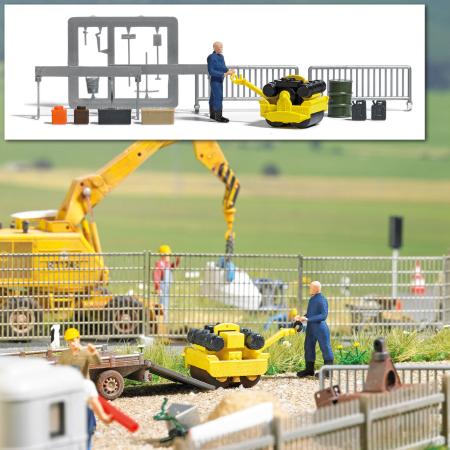 H0 A-Set:Straßenwalze m Figur H0