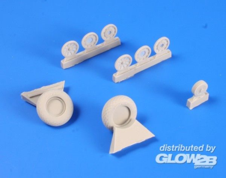 1/32 P-51D Mustang Wheels(Diamond and Hole Tr