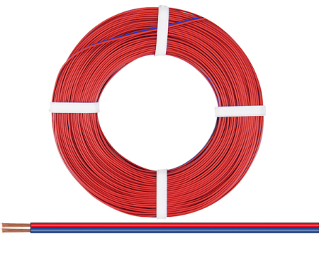 Zwillingskupferlitze  2x 0.14mm / 50m Rot-Blau