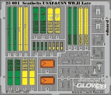 1/24Seatbelts USAF & USN WW II