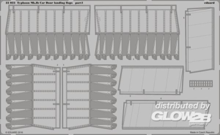 1/24Typhoon Mk.Ib Car Door landing flaps for Airfix