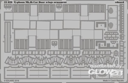 1/24Typhoon Mk.Ib Car Door wings armament f. Airfix