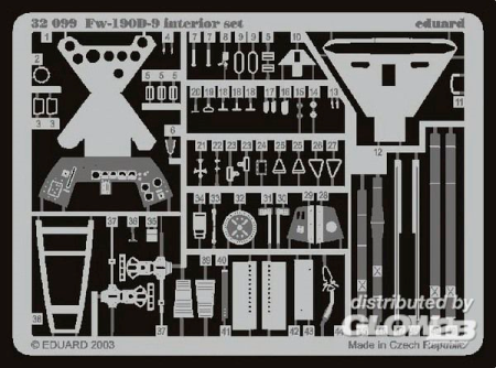 1/32Fw-190D-9 Interior Set f&#252;r Hasegawa Bausatz