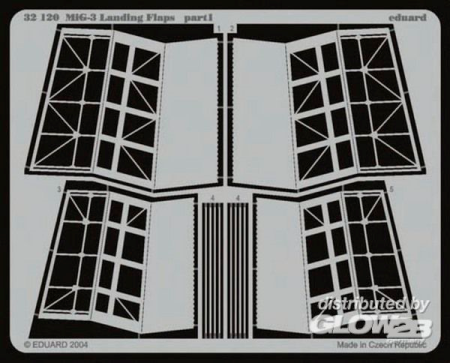 1/32MiG-3 landing flaps f&#252;r Trumpeter Bausatz