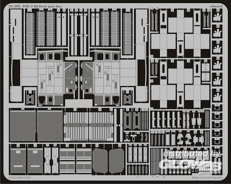 1/32F6F-3 Hellcat gun bay für Trumpeter Bausatz