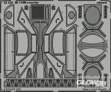 1/32Bf 110D exterior für Dragon Bausatz