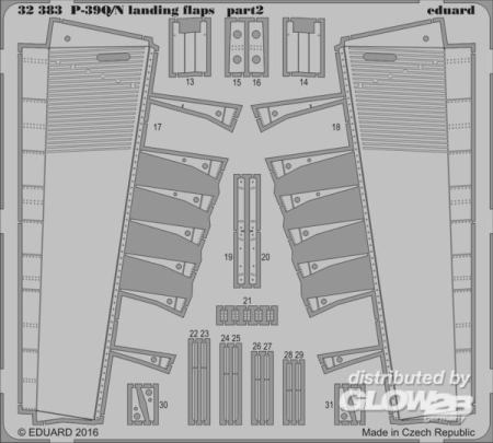 1/32P-39Q/N landing flaps for Kittyhawk