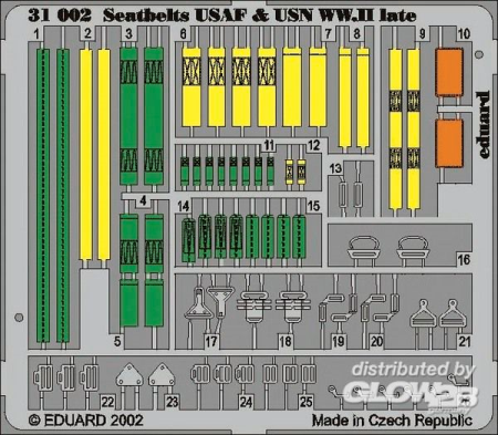 1/32Seatbelts UAF & USN WWII late