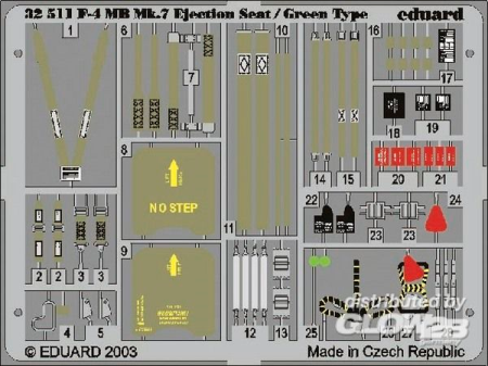 1/32F-4 Phantom II ejectin seat/green type f&#252;r Tamiya Bausatz