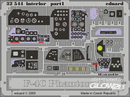 1/32F-4C Phantom II interior für Tamiya Bausatz