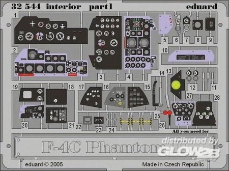 1/32F-4C Phantom II interior f&#252;r Tamiya Bausatz