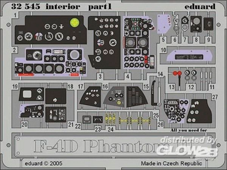 1/32F-4D Phantom II interior für Tamiya Bausatz