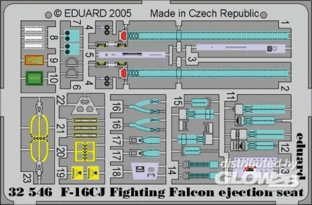 1/32F-16CJ Fighting Falcon ejection seat f&#252;r Tamiya Bausatz
