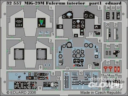 1/32MiG-29M Fulcrum interior für Trumpeter Bausatz