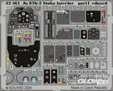 1/32Ju 87G-2 Stuka interior für Hasegawa Bausatz