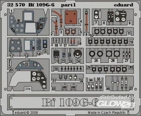 1/32Bf 109G-6 interior für Hasegawa Bausatz