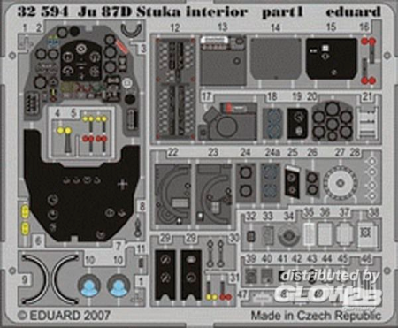 1/32Ju-87D Stuka  interior für Hasegawa Bausatz