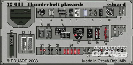 1/32P-47D Thunderbolt placards für Trumpeter Bausatz