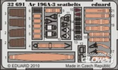 1/32 Ar 196A-3 seatbelts for Revell