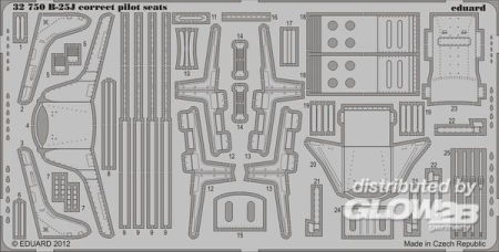 1/32 B-25J correct pilot seats for HK Models