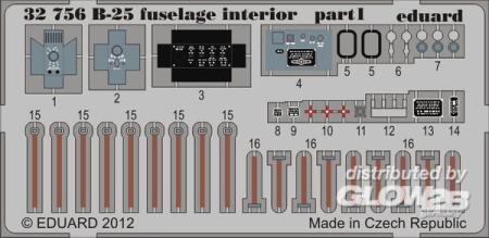 1/32 B-25 fuselage interior for HK Models