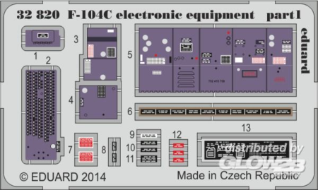 1/32 F-104C electronic equipment for Italeri