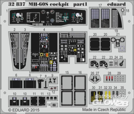 1/35 MH-60S cockpit for Academy