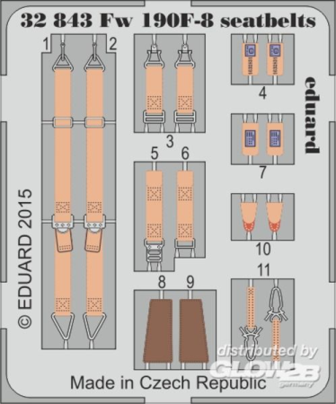 1/32 Fw 190F-8 seatbelts for Revell