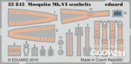 1/32 Mosquito Mk.VI seatbelts for Tamiya