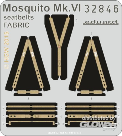 1/32 Mosquito Mk.VI seatbelts FABRIC f.Tamiya