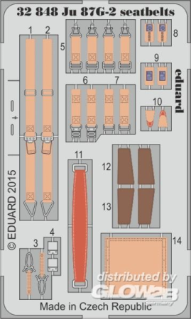 1/32Ju 87G-2 seatbelts for Trumpeter