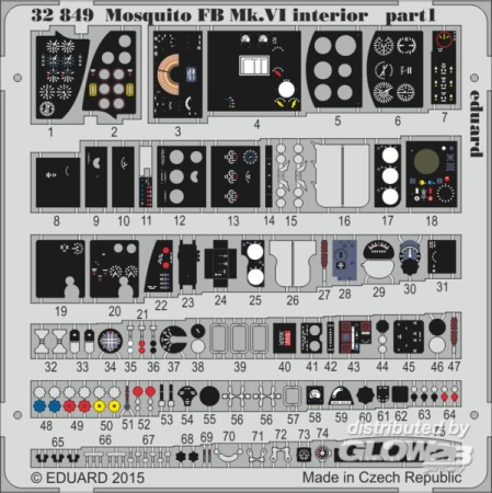 1/32Mosquito Mk.VI interior for Tamiya