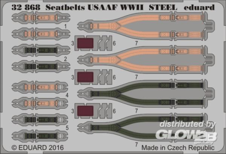 1/32Seatbelts USAAF WWII STEEL